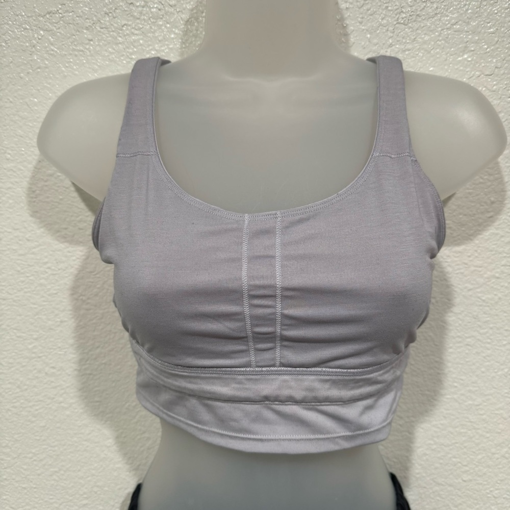 lululemon light purple workout athletic yoga gym racerback sports bra tank top